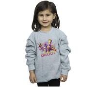 Marvel Girl's Guardians Of The Galaxy Abstract Groot Sweatshirt in Grey | Size: 5-6 Years Marvel Grey 5-6 Years