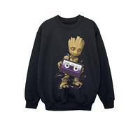 Marvel Girls Guardians Of The Galaxy Groot Cosmic Tape Sweatshirt BI19040