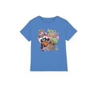 Marvel Girl's Guardians Of The Galaxy Rocket & Groot Bff T-Shirt, Sapphire in Blue | Size: 7-8 Years Marvel Blue 7-8 Years
