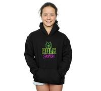 Marvel Girls Hulk Smash Hoodie Black 7-8 Years