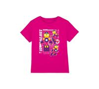 Marvel Girl's Iron Man & His Awesome Friends Iron Heart Schematic T-Shirt in Pink | Size: 5-6 Years Marvel Pink 5-6 Years