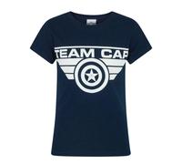 Marvel Girl's Kids Short Sleeved T-Shirt (Blue) in Blue | Size: 7-8 Years Marvel Blue 7-8 Years