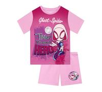 Marvel Girls Pyjamas, Spidey And His Amazing Friends Kids Pjs, Ghost Spider Girls' Pyjama Sets For Summer, Pink 18-24 Months