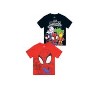 Marvel Girl's Spidey & His Amaing Friends 2 Pack T-Shirts | Size: 4-5 Years Marvel Multicolor 4-5 Years