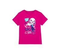 Marvel Girl's Spidey & His Amazing Friends Ghost Spider Go Webs T-Shirt, Fuchsia | Size: 12-13 Years Marvel Fuchsia 12-13 Years