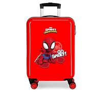 Marvel Go Spidey Cabin Suitcase Red 38x55x20cm Rigid ABS Side Combination Closure 34L 2kg 4 Double Wheels Hand Luggage, red, Cabin Suitcase