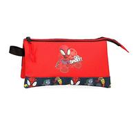 Marvel Go Spidey Triple Case Red 22x12x5 cm Polyester, red, Triple Case