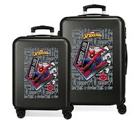 Marvel Great Power Luggage- Luggage Set, 48x68x26 cms, Black