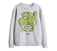 Marvel Groot Baby Groot Handstand Kids Sweatshirt, Athletic Heather, 7-8