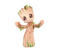 Mattel Marvel Plush, Dancing Groot English-Speaking Soft Toy, 13 Inches Tall with Sound, Phrases, Music & Dance Moves, JDW97
