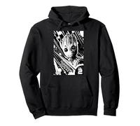 Marvel Groot Guardians of the Galaxy 2 Light Pullover Hoodie, Adult Unisex, Black, Small