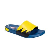 Marvel Ground Up Adult Men Soccer Slides Sandals Flip Flops, Wolverine Yellow, 9 UK
