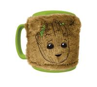 Marvel Guardians Of The Galaxy Face Groot Fuzzy Mug Green/brown (One Size)
