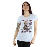 Guardians Of The Galaxy Get Your Groot On Cotton T-Shirt Marvel Grey XXL