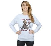 Marvel Guardians Of The Galaxy Get Your Groot On Sweatshirt In Grey Grey XL
