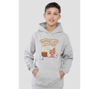 Marvel Guardians Of The Galaxy Groot Chilling With My Peeps Youth Kids Pull-Over Hoodie, Athletic Heather Marvel Grey 5-6 Years