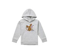 Marvel Guardians Of The Galaxy Groot Christmas Lights Youth Kids Pull-Over Hoodie, Athletic Heather in Grey | Size: 9-11 Years Marvel Grey 9-11 Years