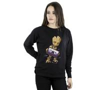 Marvel Guardians Of The Galaxy Groot Cosmic Tape Sweatshirt In Black Black XL