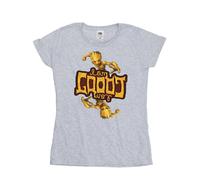 Marvel Guardians Of The Galaxy Groot Inverted Grain Cotton T-Shirt In Grey Grey XXL
