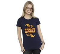 Marvel Women's Guardians Of The Galaxy Groot Inverted Grain Cotton T-Shirt in Navy | Size: Large Marvel Navy L
