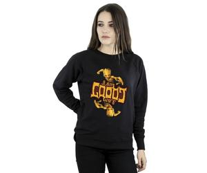 Marvel Guardians Of The Galaxy Groot Inverted Grain Sweatshirt In Black Black