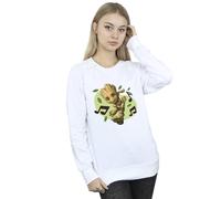 Marvel Guardians Of The Galaxy Groot Musical Notes Sweatshirt In White White XXL