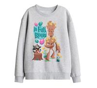 Marvel Guardians Of The Galaxy In Full Bloom Kids Sweatshirt, Athletic Heather, 7-8