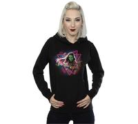 Guardians Of The Galaxy Neon Gamora Hoodie Marvel Black XXL