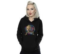 Marvel Guardians Of The Galaxy Neon Groot Hoodie In Black Black M