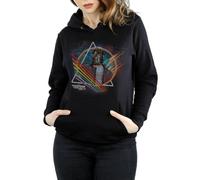 Marvel Guardians Of The Galaxy Neon Star Lord Masked Hoodie In Black Black XXL