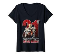 Marvel Guardians Of The Galaxy Rocket & Groot 21st Birthday V-Neck T-Shirt