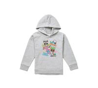 Marvel Guardians Of The Galaxy Rocket & Groot Stickers Youth Kids Pull-Over Hoodie, Athletic Heather in Grey | Size: 5-6 Years Marvel Grey 5-6 Years