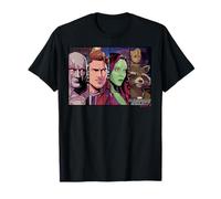 Marvel Guardians Vol.2 Star-Lord Drax Gamora Groot Tee T-Shirt