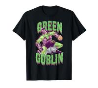 Marvel Halloween Green Goblin Slimy Font Vintage Comic Logo T-Shirt