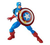 Marvel Hasbro Legends 20th Anniversary Series 1 Captain America 6-inch Collectible Action Figure with 14 Accessories, Multi-Coloured