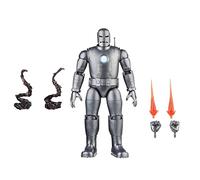 Marvel Hasbro Legends Series Iron Man (Model 01) Avengers 60th Anniversary Collectible 6 Inch Action Figure, 6 Accessories
