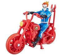 Marvel Hasbro Legends Series Retro 375 Collection Ghost Rider 9.5 CM Action Figures, Includes Vehicle, Multicolor, F6544