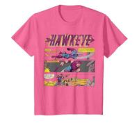 Marvel Hawkeye Comic Panel Art Sharp Reflex T-Shirt, Youth, Pink Heather, 2T
