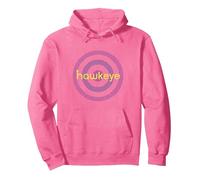 Marvel Hawkeye Purple Target Pullover Hoodie, Adult Unisex, Bright Pink, Medium