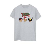 Marvel Head Boyfriend Christmas T-Shirt In Grey Grey
