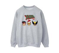 Marvel Head Christmas Sweatshirt In Grey Grey XXL