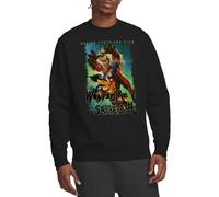Marvel Heavy Metal Wolverine Versus Sabretooth Unisex Sweatshirt, Black, X-Large