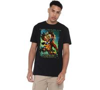 Marvel Heavy Metal Wolverine Versus Sabretooth Unisex T Shirt, Black, Small
