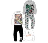 Marvel Heroes Kids Pyjama Set | 2 Pack of Spiderman, Miles Morales, Spidey and His Amazing Friends & Avengers | Soft & Durable Sleepwear for Boys & Girls | Sizes 5-14 Years - Perfect for Bedtime Fun