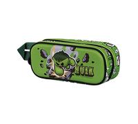 Marvel Hulk Greenmass-3D Double Pencil Case, Green, 22 x 9.5 cm