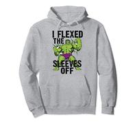Marvel Hulk I Flexed The Sleeves Off Gym Text Pullover Hoodie
