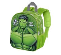 Marvel Hulk Rage-Elite 3D Backpack, Green, 25 x 30 cm, Capacity 7 L