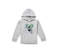 Marvel Hulk Reach Youth Kids Pull-Over Hoodie, Athletic Heather in Grey | Size: 5-6 Years Marvel Grey 5-6 Years
