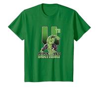 Marvel Hulk Smash 4th Birthday T-Shirt, Youth, Kelly Green, X-Small