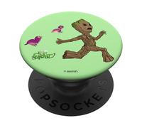 Marvel I Am Groot Baby Groot Running From Birds PopSockets Swappable PopGrip